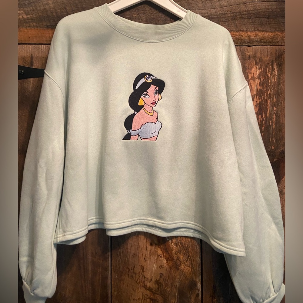 Upcycled Embroidered Jasmine Sweatshirt